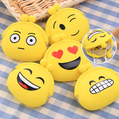 Cute Emoji Silicone Coin Purse